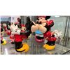 Image 2 : ASSORTED GLASS MICKEY, MINNIE + DONALD DUCK FIGURES & A MINNIE SOAP DISPENSER