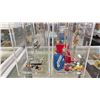 Image 2 : (2) PLASTIC JEWELRY STANDS WITH ASSORTED DISNEY CONTENTS