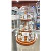 Image 1 : GLASS DOME THIMBLE STAND WITH GLASS DISNEY THIMBLES