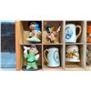 Image 3 : WOODEN SHADOW BOX WITH ASSORTED DISNEY KNICK KNACKS