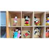 Image 4 : WOODEN SHADOW BOX WITH ASSORTED DISNEY KNICK KNACKS