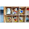 Image 7 : WOODEN SHADOW BOX WITH ASSORTED DISNEY KNICK KNACKS