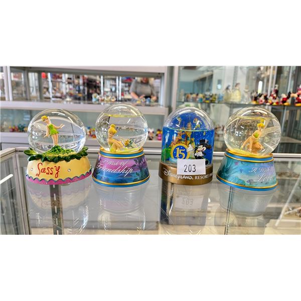 (4) DISNEY SNOWGLOBES