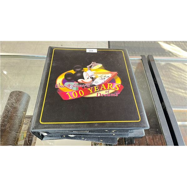 BINDER OF ASSORTED DISNEY PINS