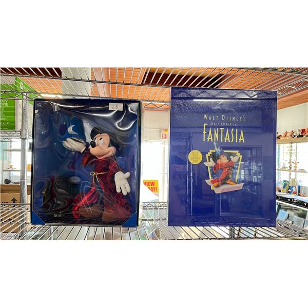 DISNEYS FANTASIA THE SORCERERS APPRENTICE COLLECTORS DOLL & FANTASIA DELUXE COLLECTORS EDITION