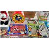 Image 3 : SHELF OF DISNEY COLLECTIBLES - ANIMATRONIC MICKEY MOUSE (SANTA SUIT & HALLOWEEN), STAMPS, SNOW