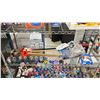 Image 1 : SHELF OF DISNEY COLLECTIBLES - ASSORTED DOMEZ FIGURES, DISNEY CHILDRENS SHOVELS, MICKEY