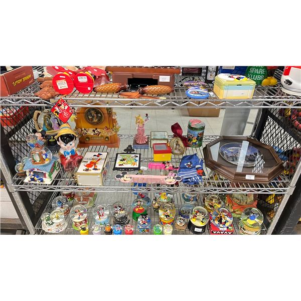 SHELF OF DISNEY COLLECTIBLES