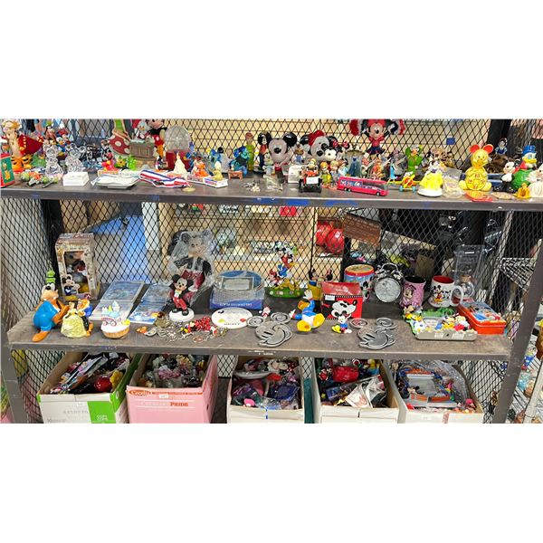SHELF OF DISNEY COLLECTIBLES