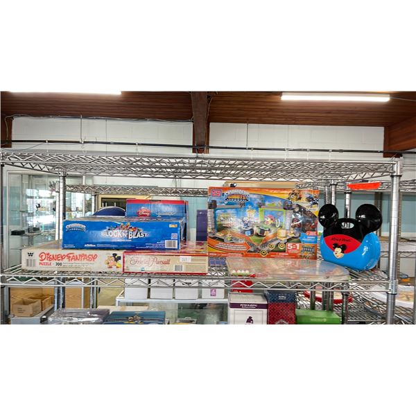 SHELF OF DISNEY COLLECTIBLES