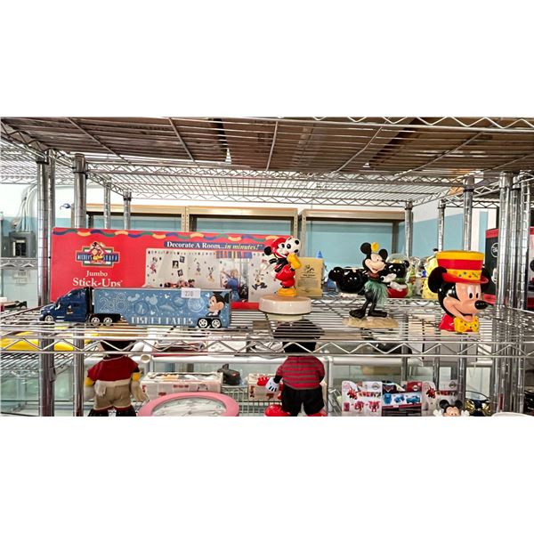 SHELF OF DISNEY COLLECTIBLES