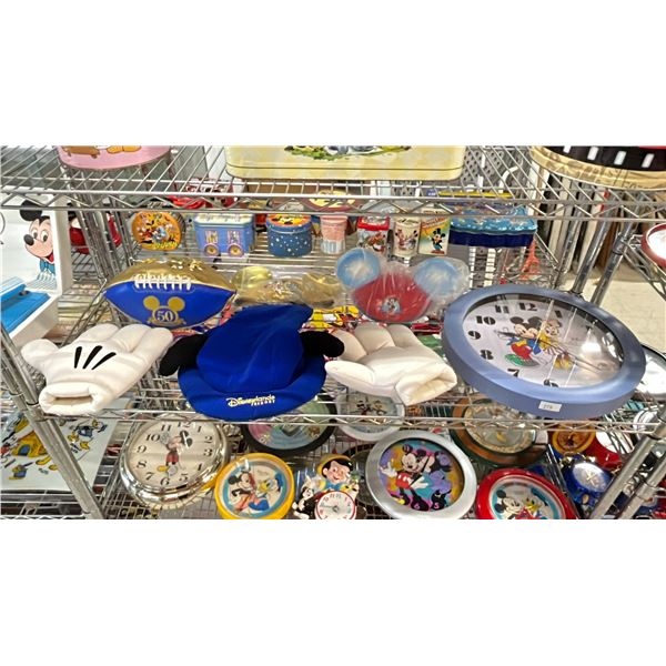 SHELF OF DISNEY COLLECTIBLES