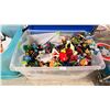 Image 1 : BIN OF ASSORTED ACTION FIGURES *BIN INCLUDED*