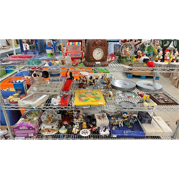 SHELF OF DISNEY COLLECTIBLES