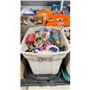 Image 1 : BIN OF ASSORTED DISNEY COLLECTIBLES *BIN INCLUDED*