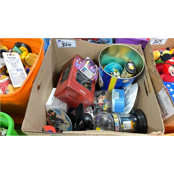 BOX OF ASSORTED DISNEY COLLECTIBLES