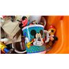 Image 2 : BIN OF ASSORTED DISNEY COLLECTIBLES *BIN INCLUDED*
