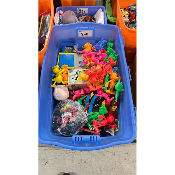 BIN OF ASSORTED DISNEY COLLECTIBLES *BIN INCLUDED*