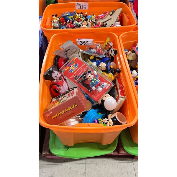 BIN OF ASSORTED DISNEY COLLECTIBLES *BIN INCLUDED*