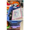 Image 1 : BIN OF ASSORTED DISNEY COLLECTIBLES *BIN INCLUDED*