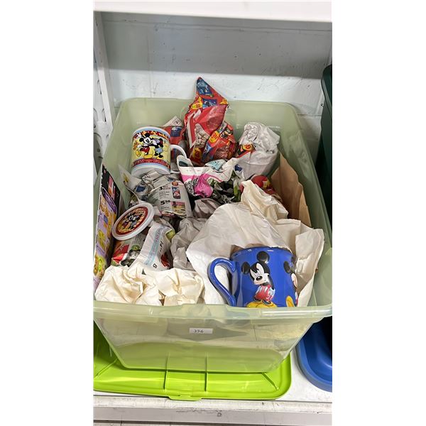 BIN OF ASSORTED DISNEY COLLECTIBLES *BIN INCLUDED*