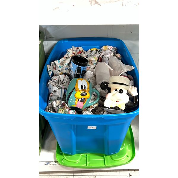 BIN OF ASSORTED DISNEY COLLECTIBLES *BIN INCLUDED*