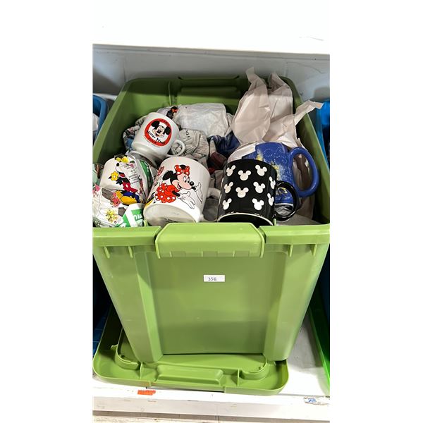 BIN OF ASSORTED DISNEY COLLECTIBLES *BIN INCLUDED*