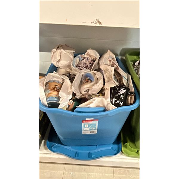 BIN OF ASSORTED DISNEY COLLECTIBLES *BIN INCLUDED*