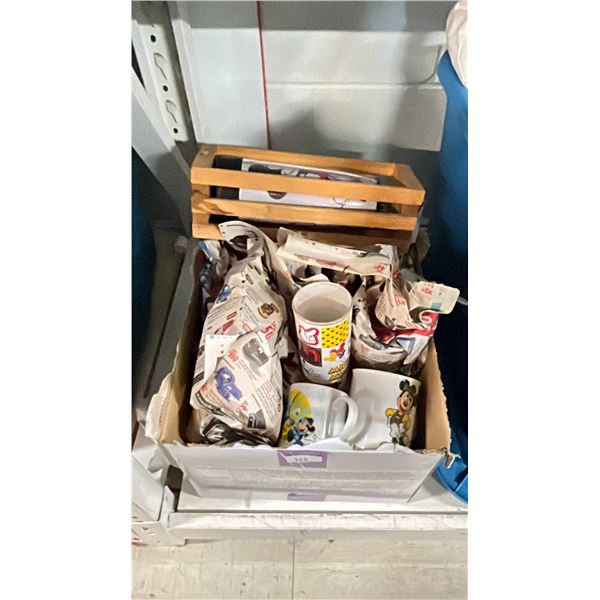 BOX OF ASSORTED DISNEY COLLECTIBLES