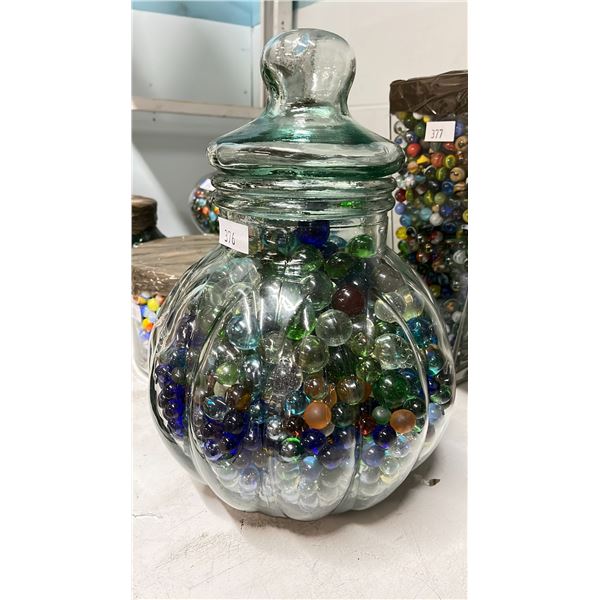 ASSORTED GLASS MARBLES