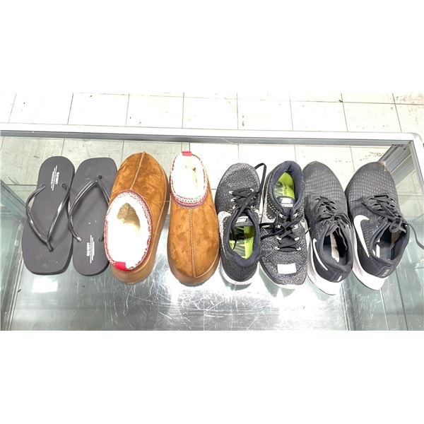 LADIES SHOES NIKE 9, NIKE 9.5, FLIP FLOPS 9, SLIPPERS EURO 40