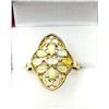 Image 1 : GOLD PLATED STERLING SILVER OPAL (1.46CT) RING, SIZE 10, W/A $520.00. OPAL IS THE BIRTHSTONE FOR OCT