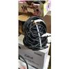 Image 2 : BOX OF POWER TOOLS, SPOOLS OF CABLE AND MORE