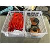 Image 1 : CRATE OF WORK GLOVES AND CRATE OF GRINDING WHEELS