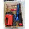 Image 2 : TRAY OF FLASHLIGHTS AND BIN OF SHOP FLUIDS