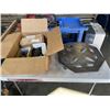 Image 1 : ASSORTED STEEL BRACKETS, HARDWARE AND CUSTOM CNC DOLLY