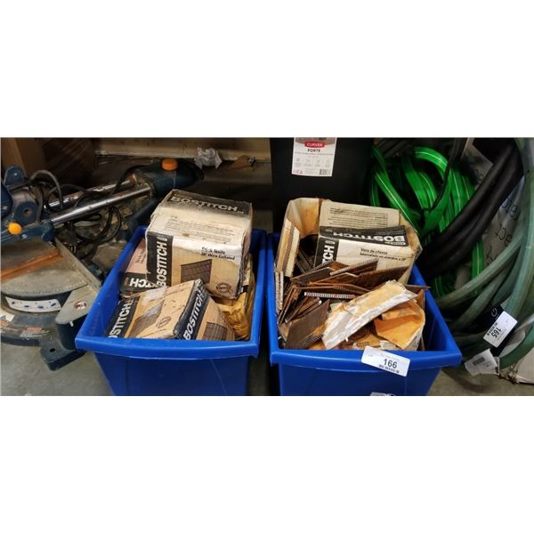 TWO BINS OF BOSTICH NAILS