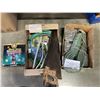 Image 1 : TWO BOXES OF HOSES, SPRINKLER AND TOOLS