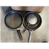 Image 2 : BOX OF VARIOUS POTS AND PANS, COOKWARE ETC