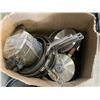 Image 3 : BOX OF VARIOUS POTS AND PANS, COOKWARE ETC