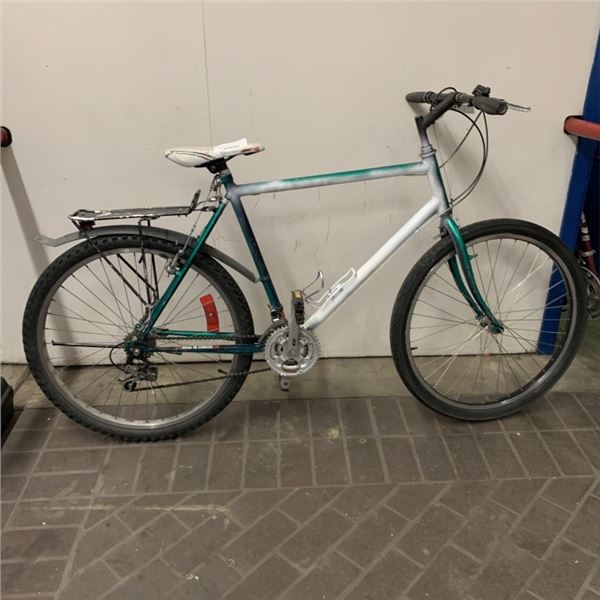 GREEN AND WHITE BIKE