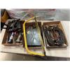 Image 1 : 3 TRAYS OF HAND TOOLS, C-CLAMPS AND TORCAN CAR WARMER