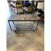 Image 2 : TWO-TIER METAL WAREHOUSE CART
