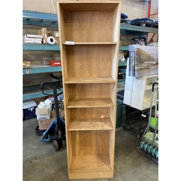 7-FT WOOD SHELVING UNIT