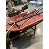 Image 2 : TRUE TEMPER PLASTIC WHEELBARROW WITH LANDSCAPE TOOLS