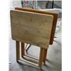 Image 2 : 2 FOLDING TV TRAYS AND FOLDING PATIO CHAIR