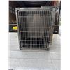 Image 1 : STAINLESS PET KENNELL, WITH LOCKING DOOR, SHOR-LINE KCMO BRAND, 24X30 INCH AND 28 DEEP