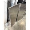 Image 2 : 2 STAINLESS DOORS/ SHELVES, 18 X 34 INCH