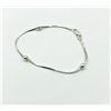 Image 2 : STERLING SILVER THREE BALL BRACELET, RETAIL $80.00.