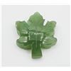 Image 2 : NATURAL CANADIAN JADE MAPLE LEAF, RETAIL $40.00